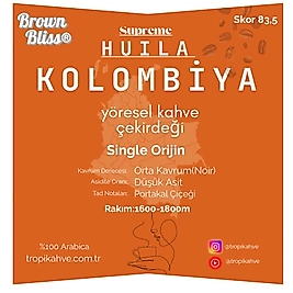 BrownBliss® Kolombiya Huila Çekirdek