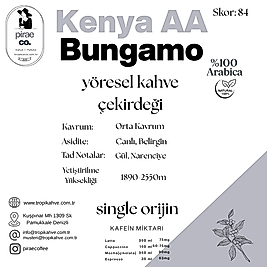 Pirae CO. ®️ | Kenya AA Yöresel Çekirdek Kahve