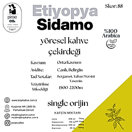 Pirae CO. ®️ | Ethiopia Sidamo Çekirdek Kahve
