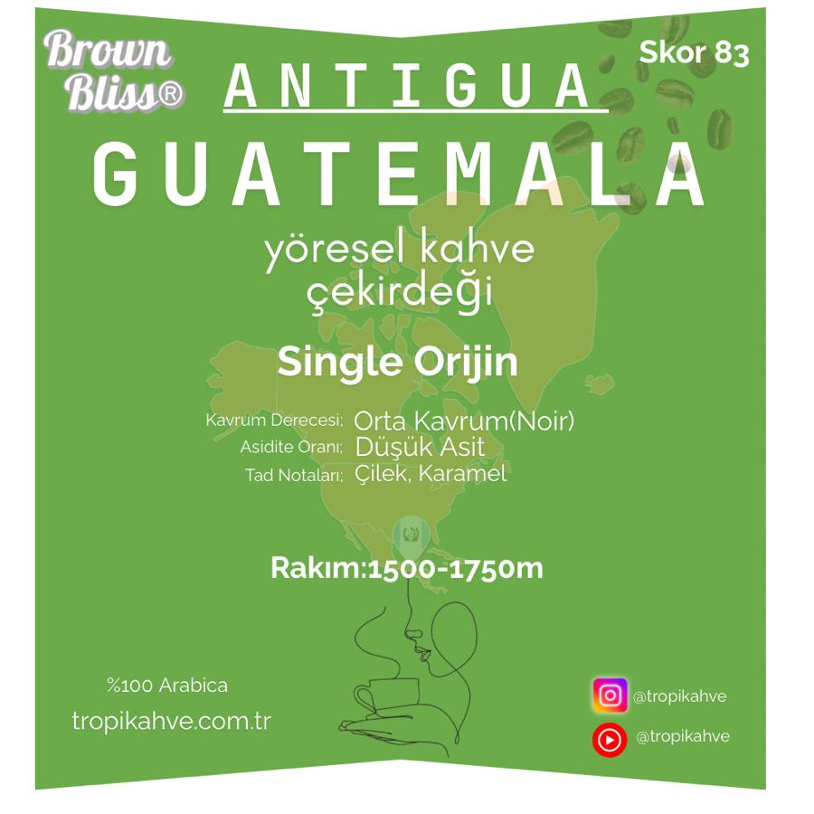 BrownBliss ® Guatemala Antigua Çekirdek Kahve