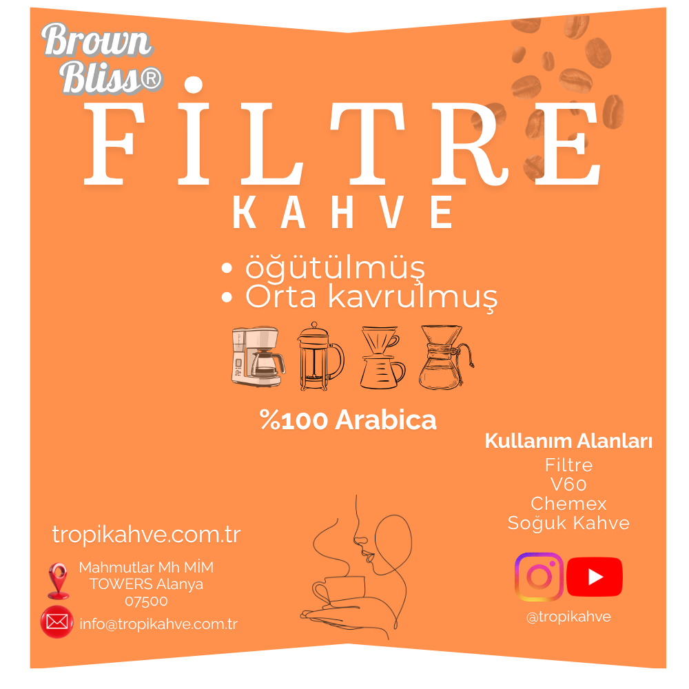 BrownBliss®️ Filtre Kahve(öğütülmüş)