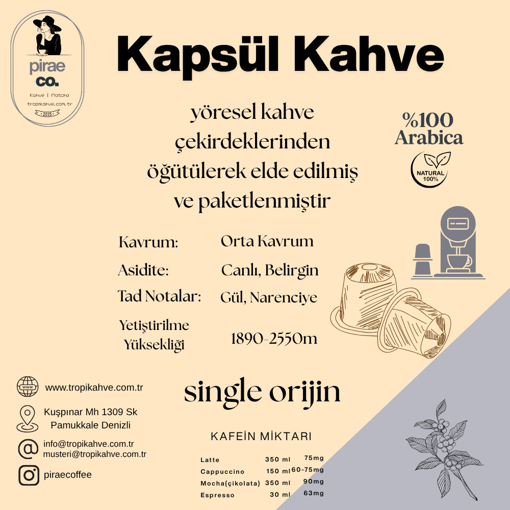 Pirae CO. ®️|  Kapsül Kahve