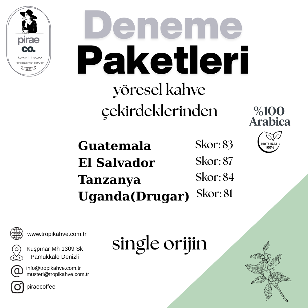 Pirae CO. ®️ | 4’lü Deneme Paketi(300gr)